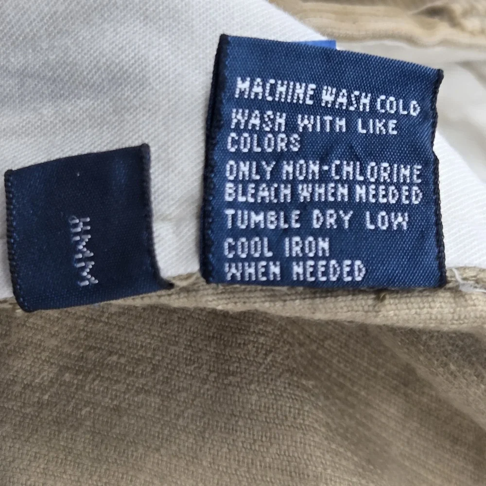 VINTAGE Polo Ralph Lauren Hammond Corduroy Pants Mens 35x30 Brown Double Pleated